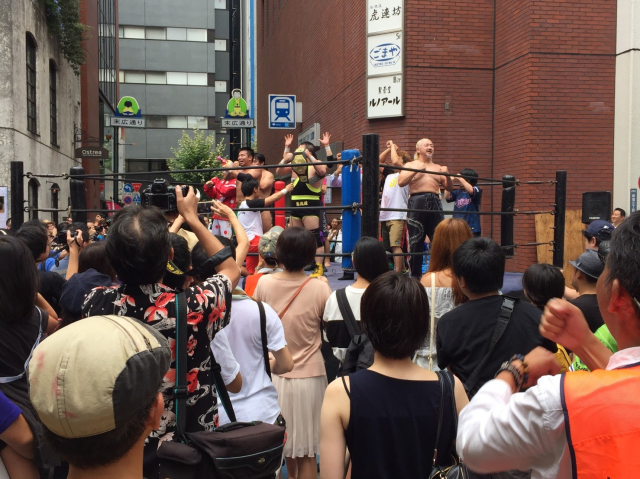 秋の商店会プロレス