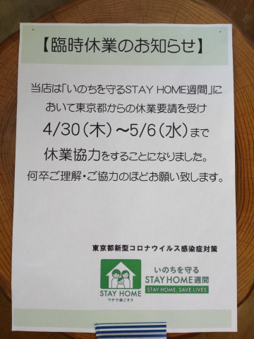 自主休業